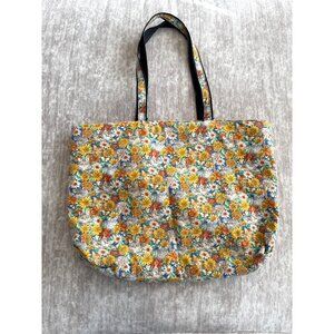 Whimsy Cat Floral Tote Bag